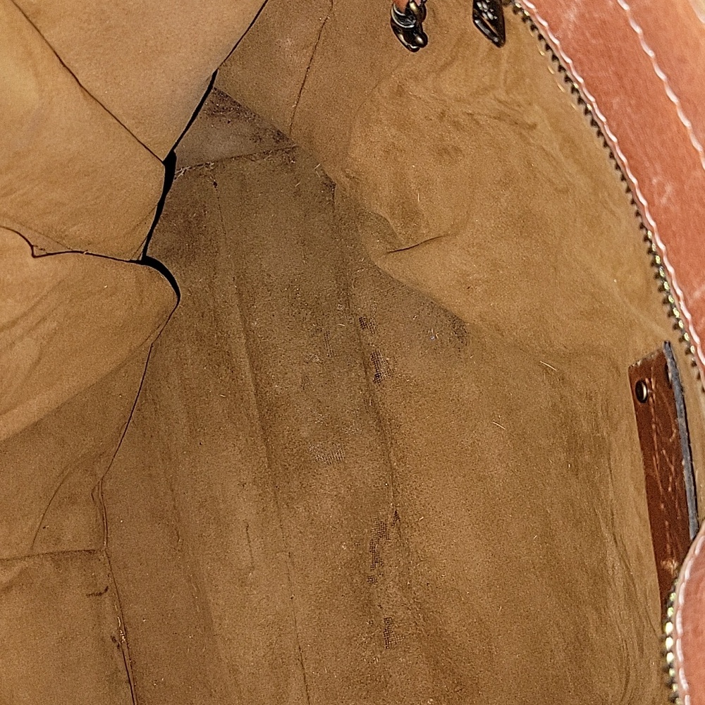 Patricia Nash Tooled Floral Leather Tote in Cognac Brown - Picture 14 of 16